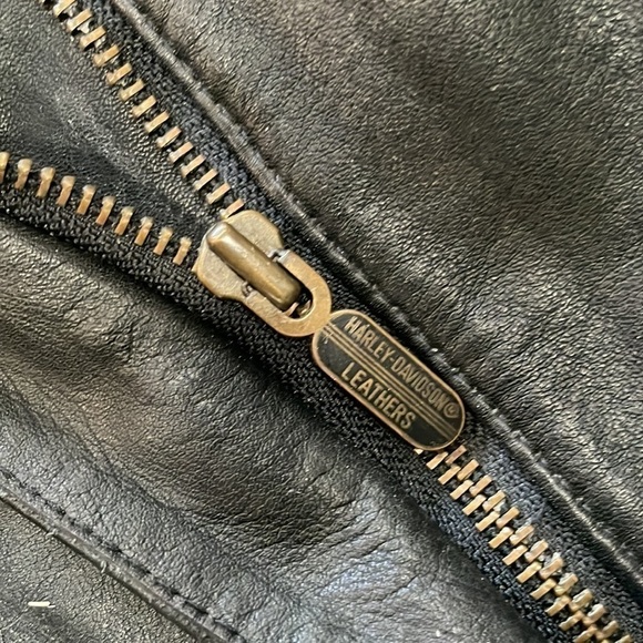 Harley-Davidson Leathers Fringe Jacket – Black – Size 38 Quilted Liner - Picture 6 of 6